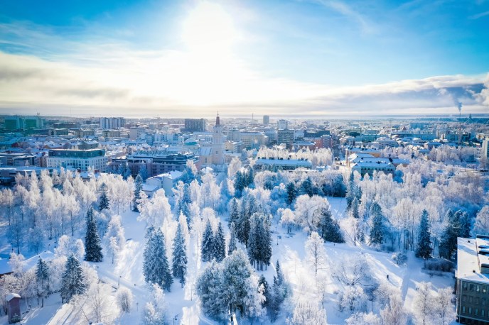 Talvinen kuvituskuva