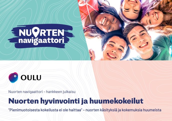Nuorten hyvinvointi ja huumekokeilut -julkaisun kansikuva.