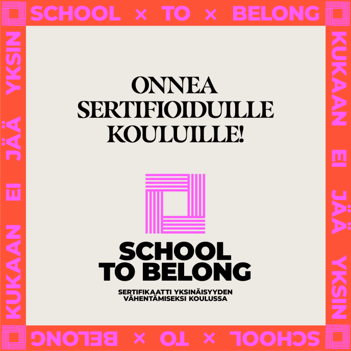 School to Belong -sertifikaatti
