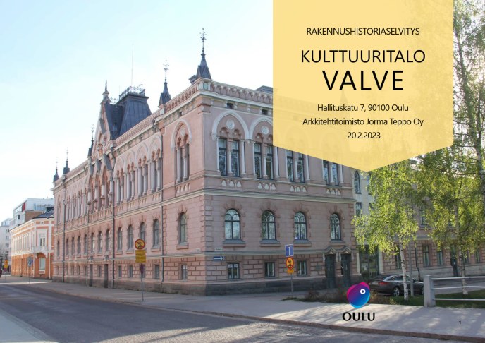Valveen rakennushistoriaselvityksen kansikuva