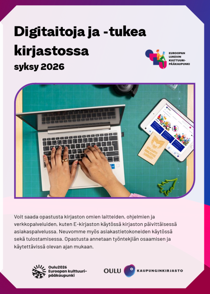 Digitaitoa ja -tukea esitteen kansi.